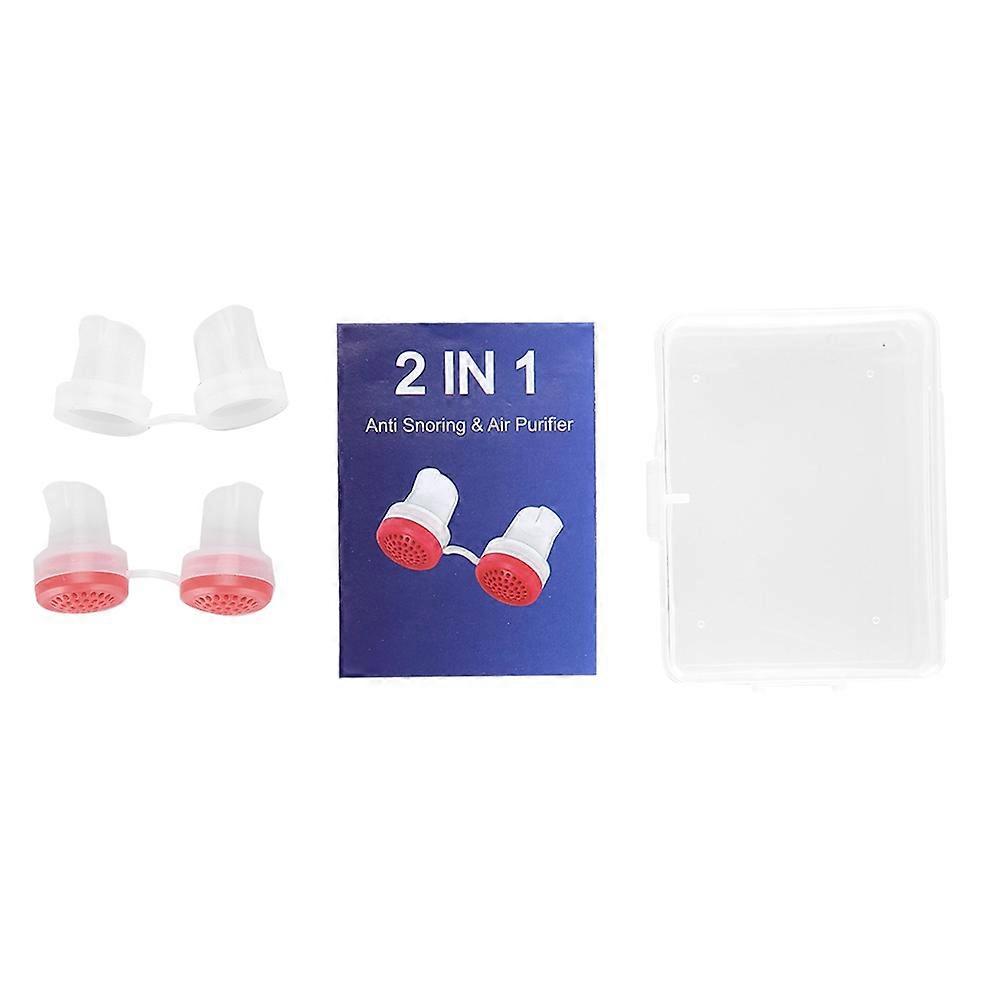 Upgraded anti-snoring nose purifier anti-snoring device nostril air filter red