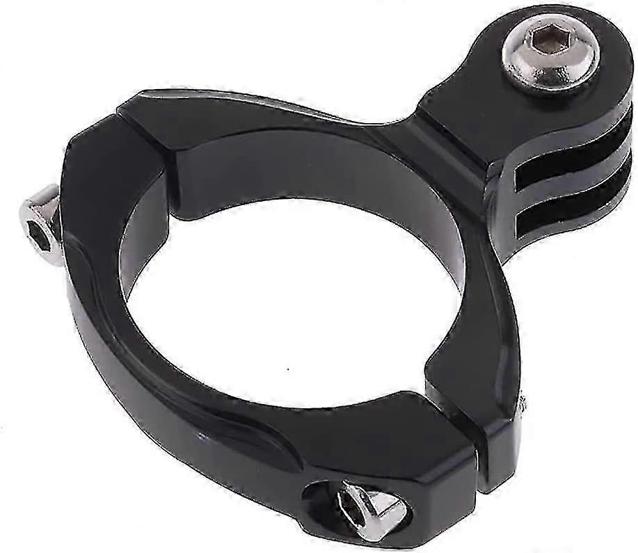 Black Metal Bicycle Handlebar Clamp - Standard Mounting (1pc)