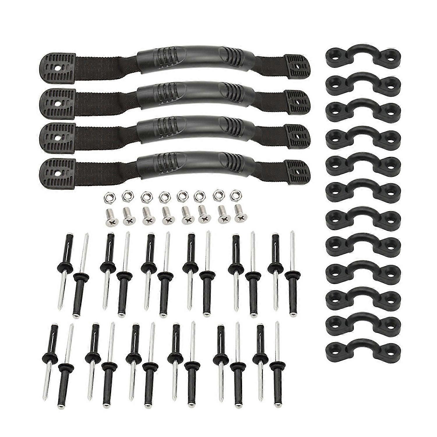 Kayak Carry Handles Pad Eye Rivets Set Kayak Boat Canoe Accessory