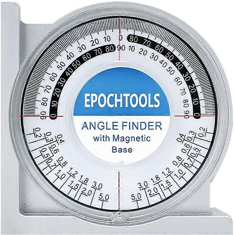 Kkmoon Magnetischer Winkelsucher Locator Mini-Neigungsmesser Neigungsmessgerät Vumeter-Winkelmesser Dual-Level-Bubble-Return-Vergleichstabelle