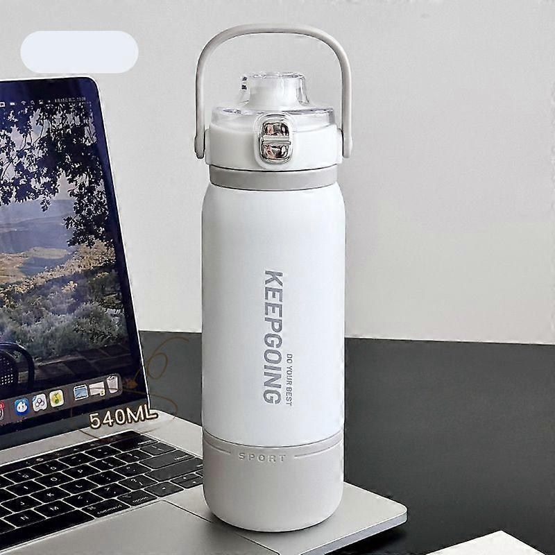 18oz Stainless Steel Water bottles,Insulated Water Bottles,BPA Free-White