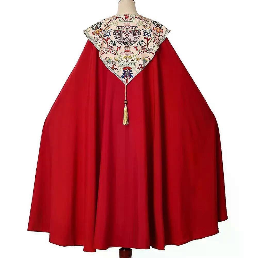 セレブラント、ゴシック、コープ、プリースト、ベストメントプリント、コスチューム、ローブ、ケープ、コスプレ