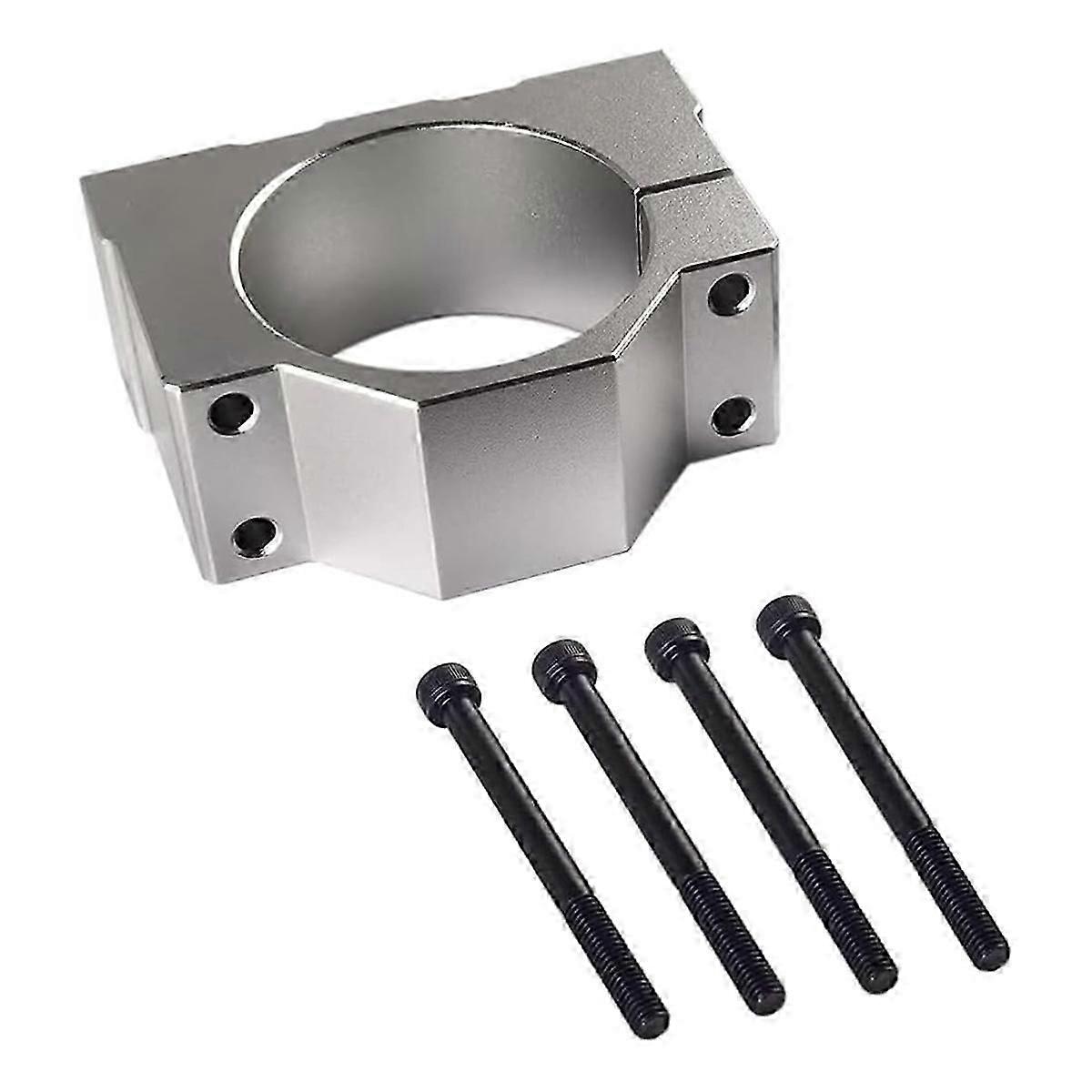 Aluminum 52mm Spindle Clamp Motor Bracket with 4 Screws for CNC Engraving Machine Mounting