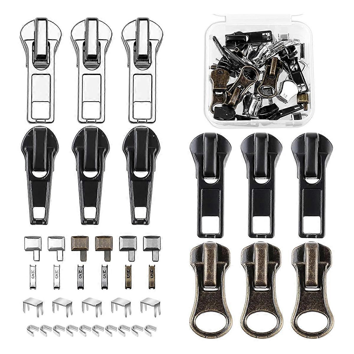 Zipper Repair Kit, 5 Zipper Replacement Slider Kit