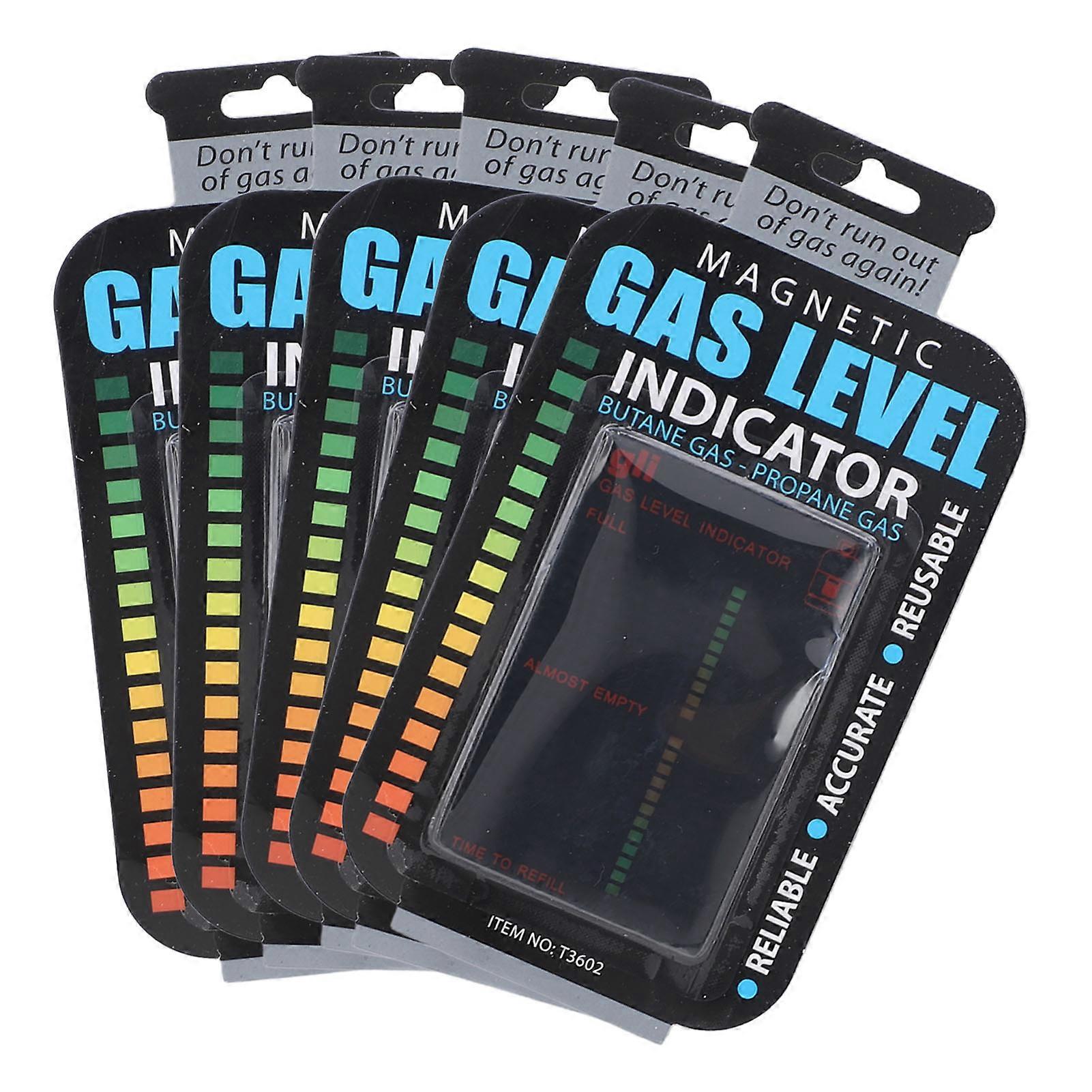 Magnetic Gas Level Indicator Cards Butane Propane Detection Reusable Accurate Liquid Soft Magnetic Display Pack of 5 for Gas Bottle