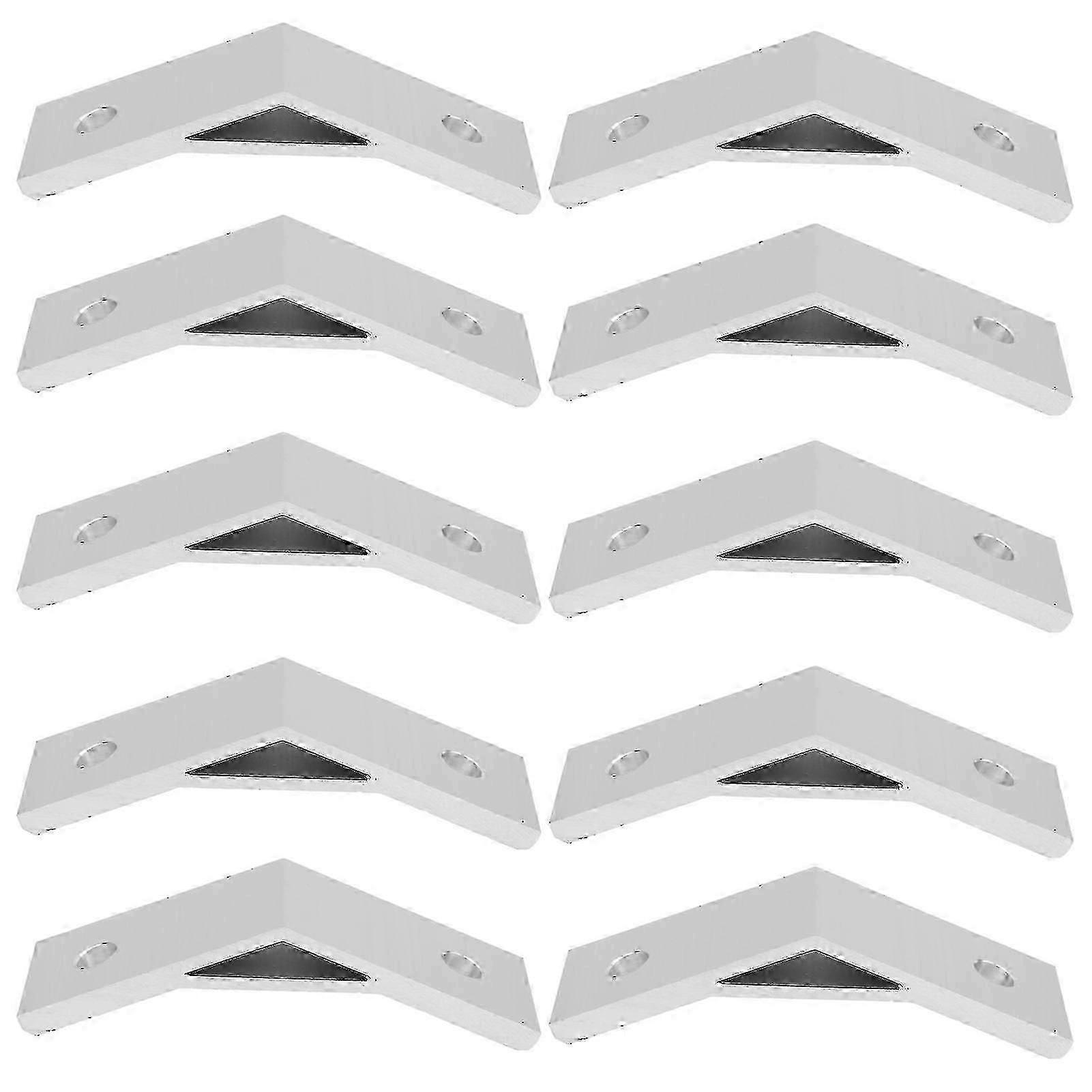 10pcs 135 Degrees Bracket Angle Aluminum Alloy Corner Braces Bracket Connector Bracket