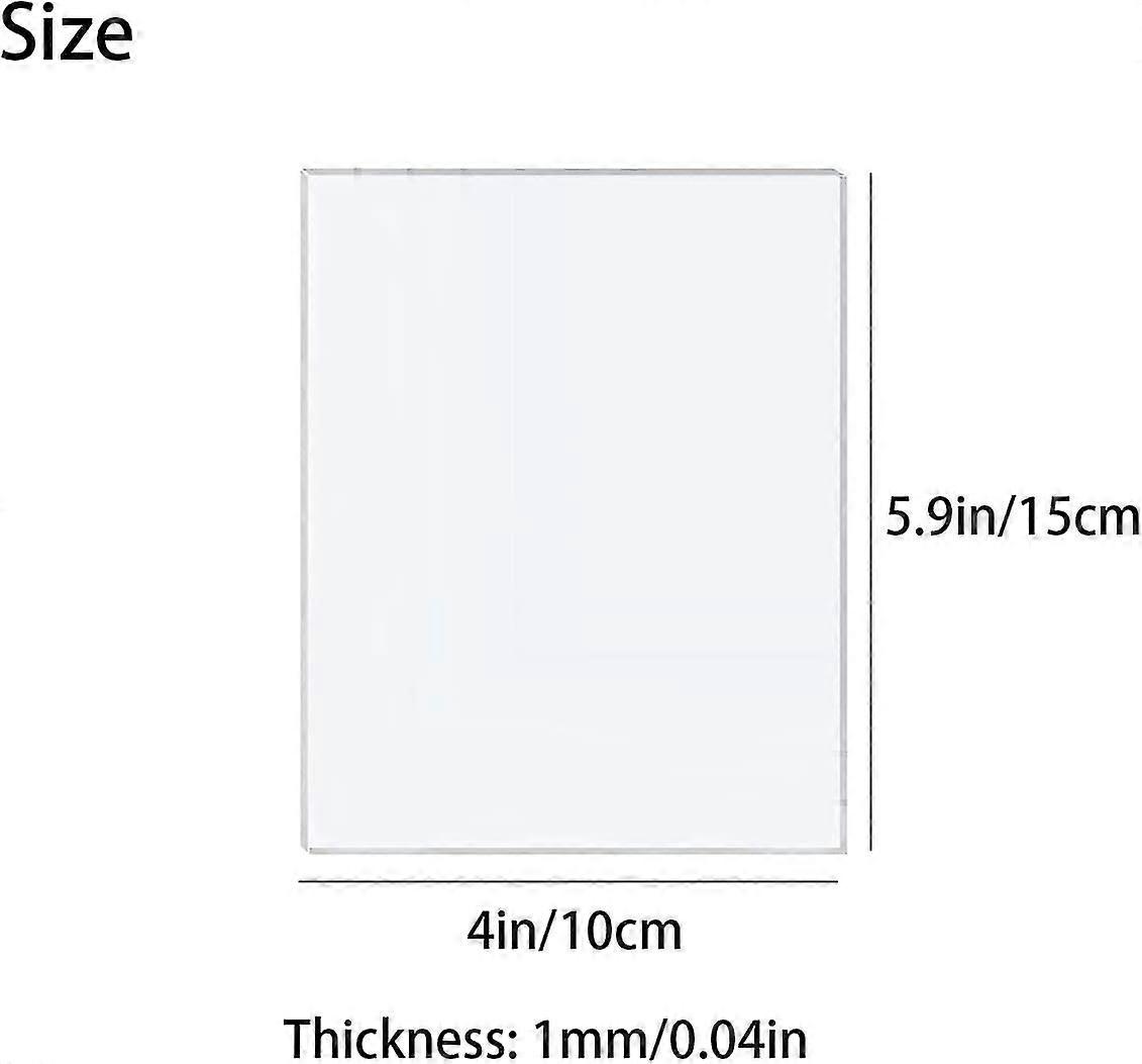 10pcs acrylic sheet 1mm - clear plexiglass plastic sheets for crafts