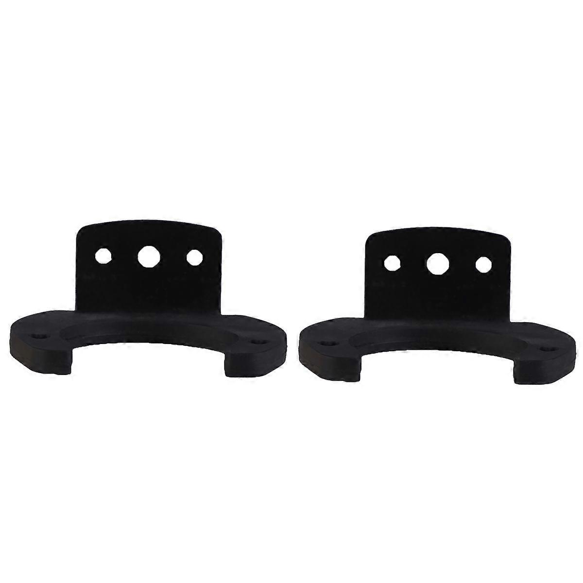 2 PCS Microphone Wall Hangers Rack Wall Mount Hook Holder Rack Bracket (Black)