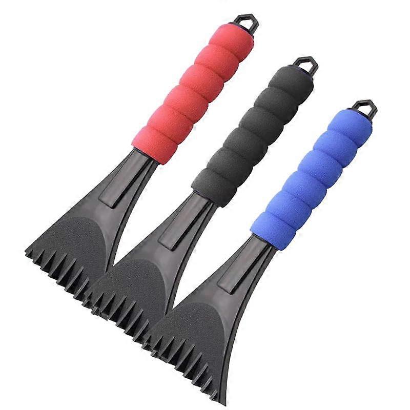 3 Pcs Car Snow Shovel Scraper Set with EVA Sponge Handle for Quick Ice Frost Removal in Winter