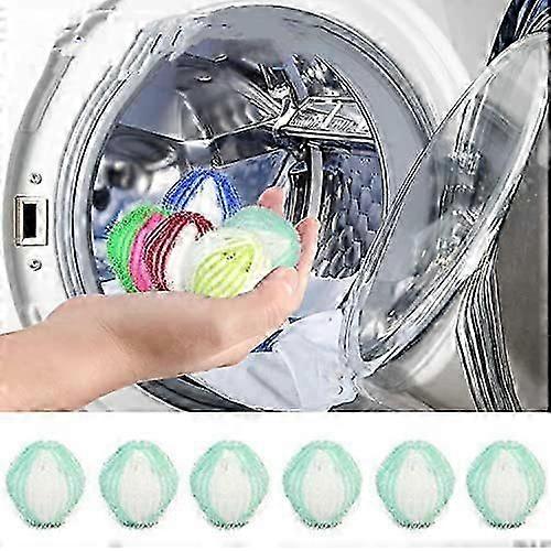 6Pcs Îndepărtarea părului reutilizabil Câine Pisică Îndepărtarea părului pentru îmbrăcăminte Mașină de spălat Prinzător de păr Minge de rufe Uscător Minge