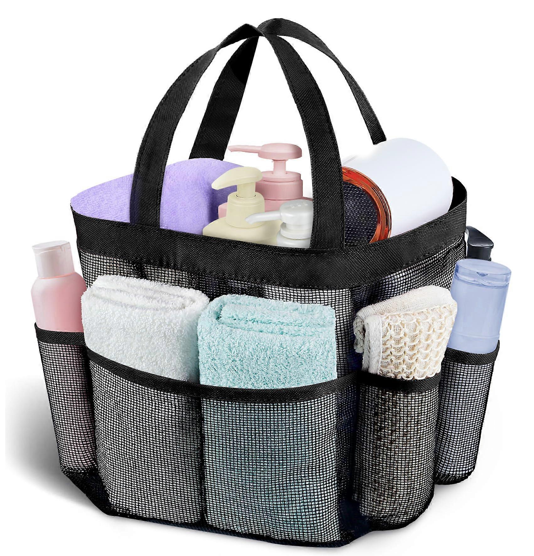 Mesh Shower Caddy Portable Quick Dry Hanging Tote Bag with Large Capacity for College Dorm Bathroom Gym and Swimming Essentials