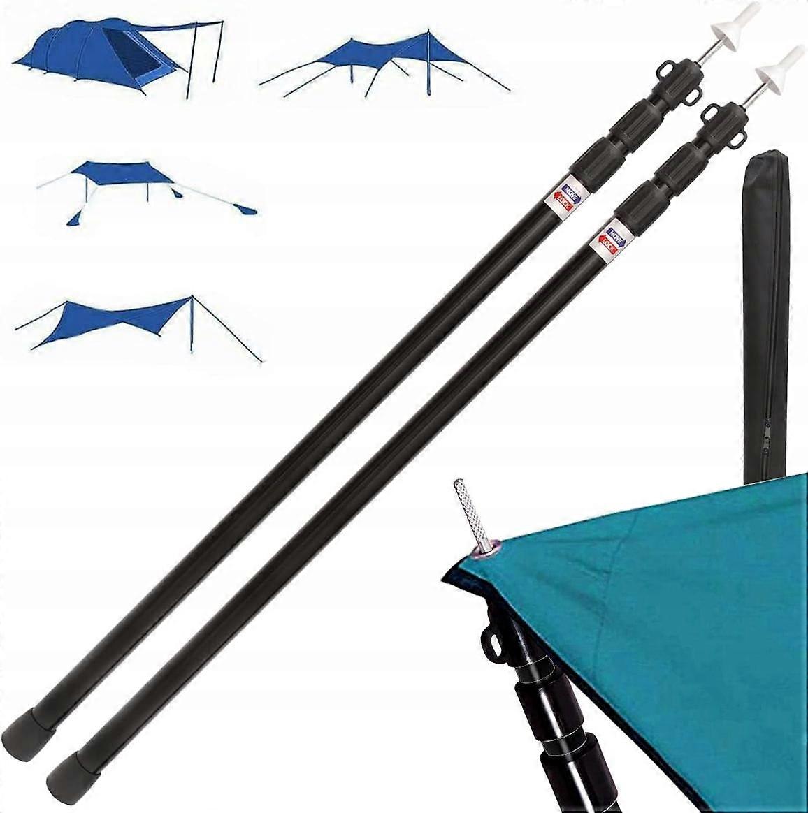 Tarp Mast Poles Structure For Tarpaulins Supports Tarp Stands 95-235cm