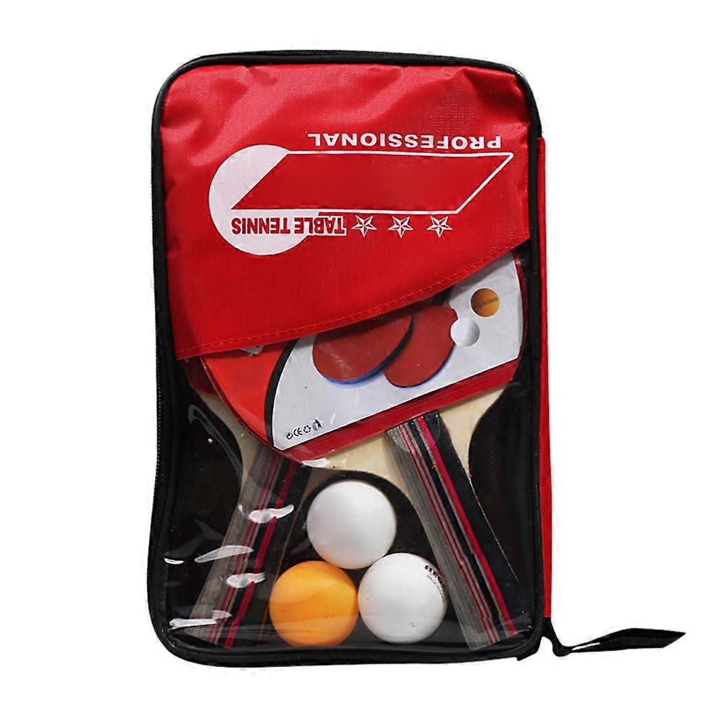 Indoor Player Professional Table Tennis Racket PCS Paddle Bat Balls Set Waterproof