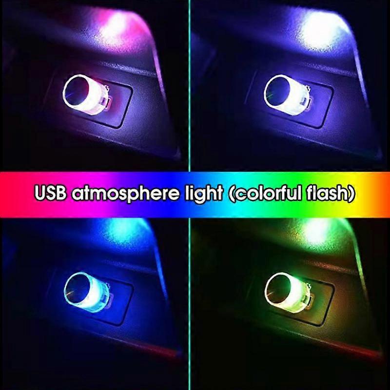 Mini USB LED Ambient Light Decorative Atmosphere Lamps For Interior Environment Auto PC Computer Portable Light Plug Play