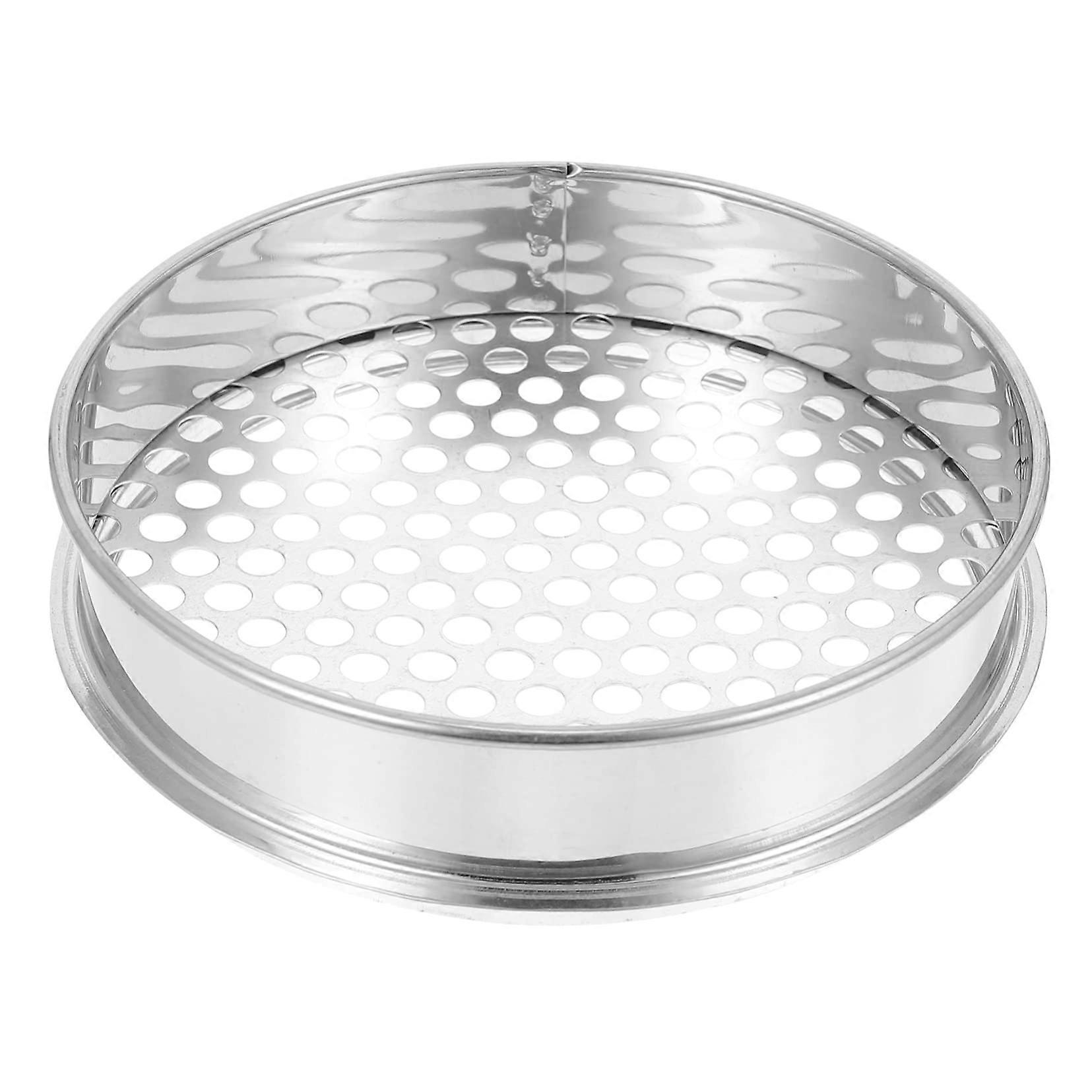 Stainless Steel Sifter Screen 10mm Round Holes Soil Sifter Mud Filter Mesh Filter Net Garden Tool for Soil and Compost