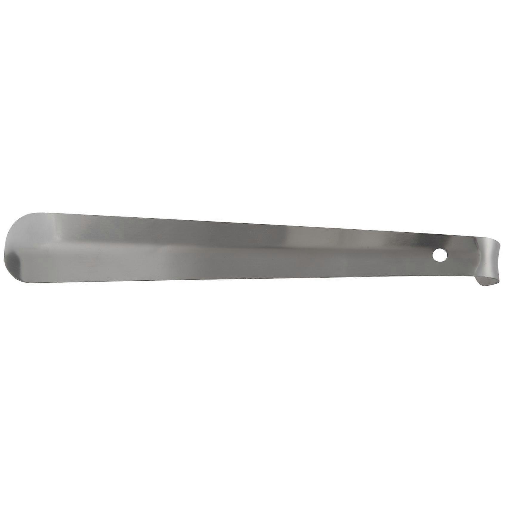 Outil de levage de chaussure à poignée extra longue en acier inoxydable argenté, 30 cm / 11,8 pouces