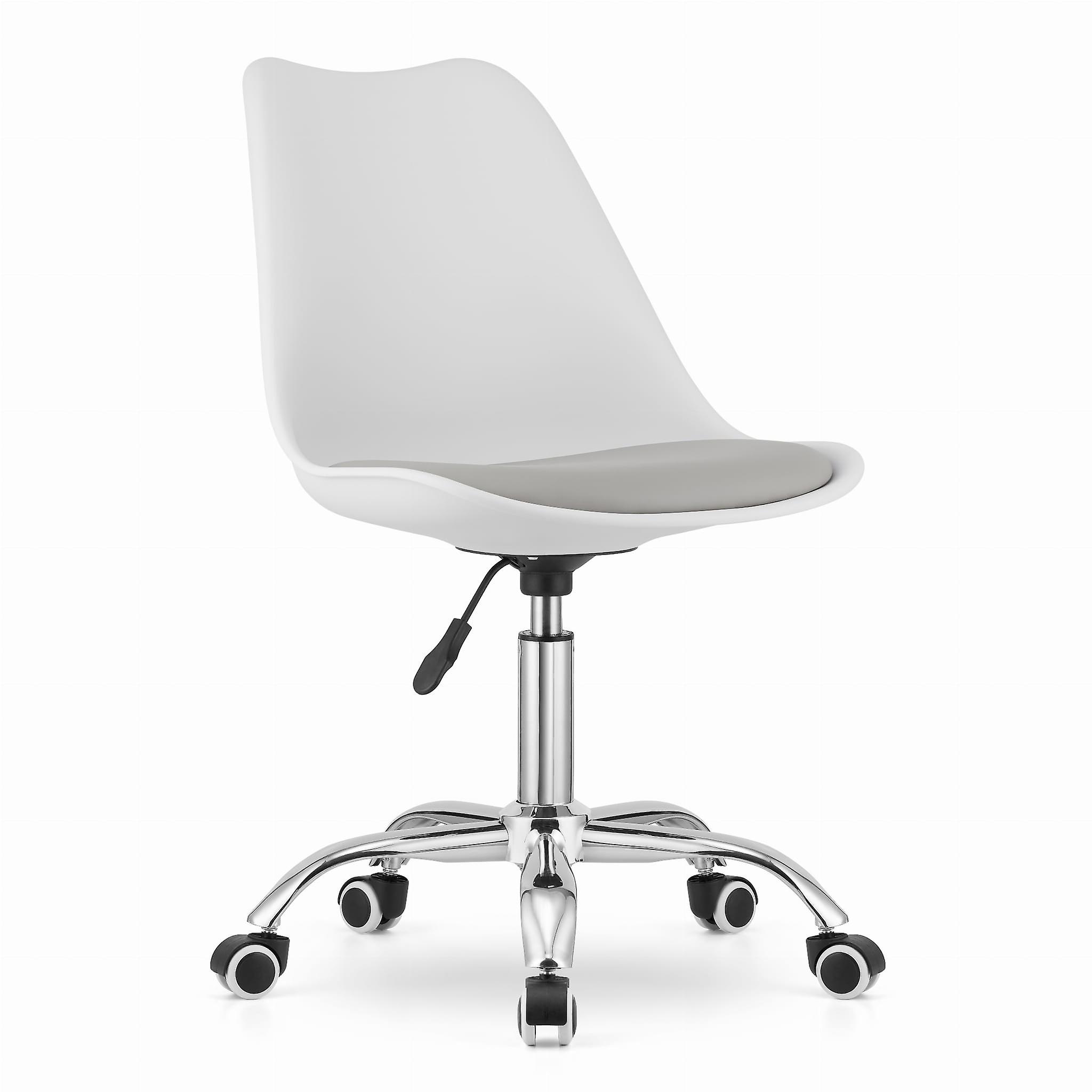 ALBA swivel chair - white and grey