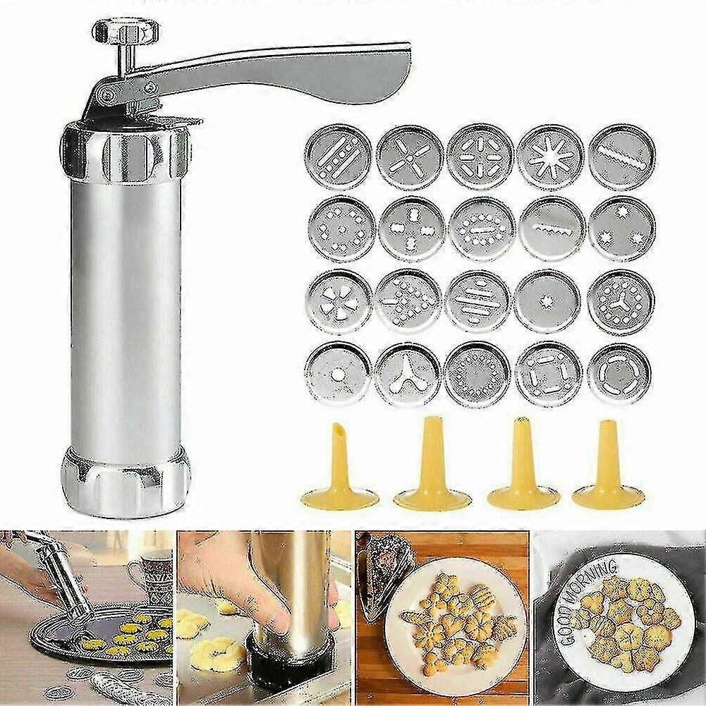 Pastry Press Biscuit Press Dough Press Cookie Press Set Of 20 Attachments Kitchen Roasting Biscuit Tool