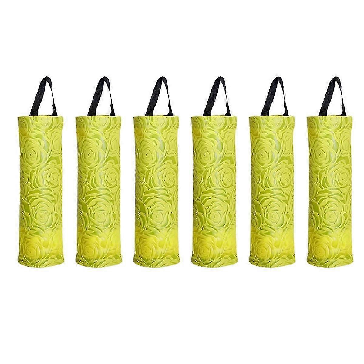 Plastic Bag Storage Rack, Kitchen Grocery Garbage Bag yellow