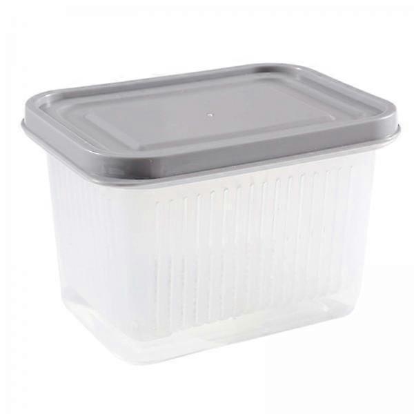 2-4pack Fruit Keeper Box Leakproof Kitchen Stackable Non Slip Food Storage