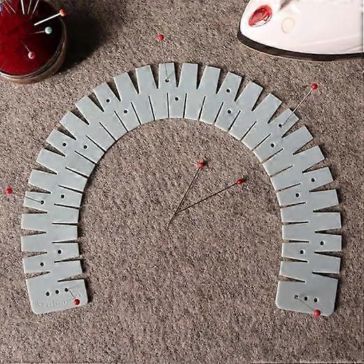 Flex Silicone Hemmer - Professional Sewing Tool for Perfect Hems Heat-Resistant Hem Ruler Flexible Sewing Aid, Marking Holes with Precision Marking Ho