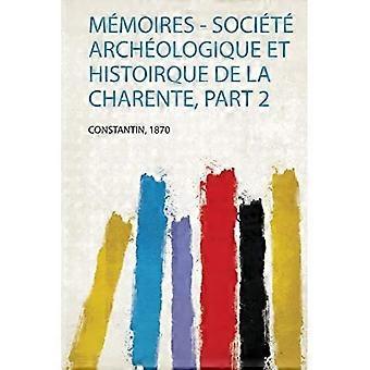 MMoires-sociT ArchOlogique et histoirque de la Charente, osa 2
