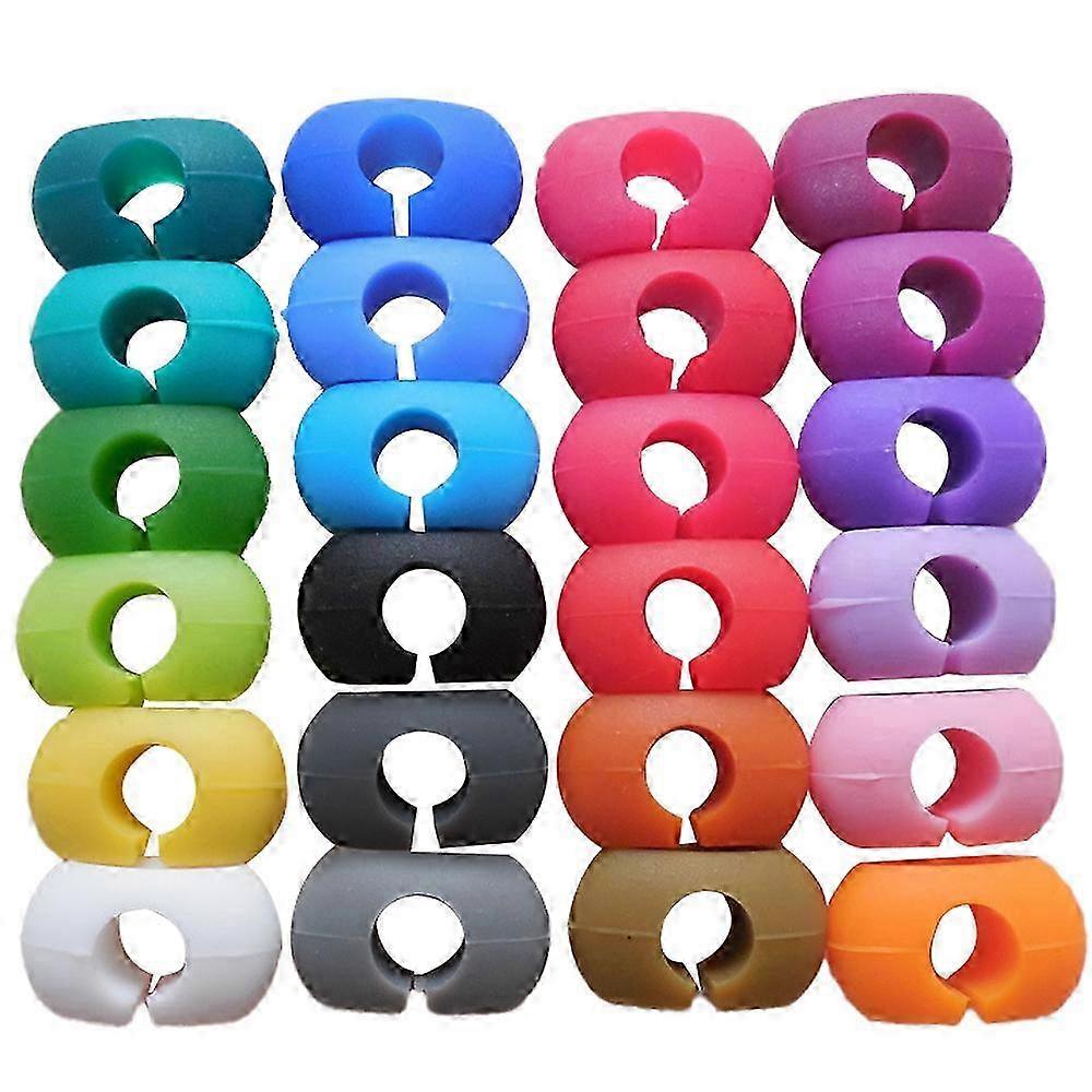 Silicone label for wine glasses with stoppers