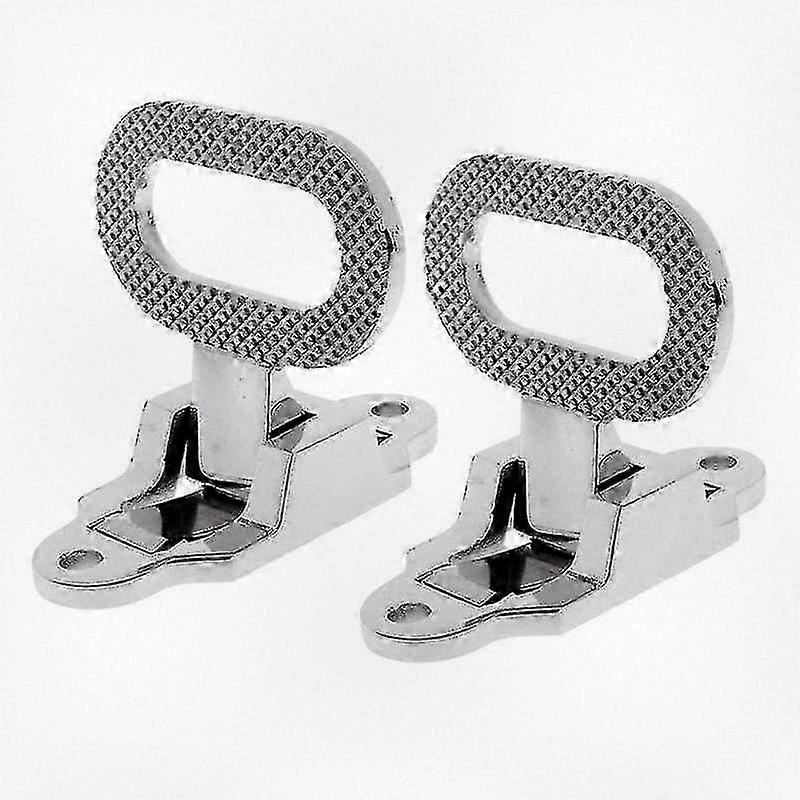 2x Non-slip 316 Stainless Steel Folding Mast Step for Marine and Recreational Vehicles, Ideal for Boats and Yachts, Convenient Fold-Out Step