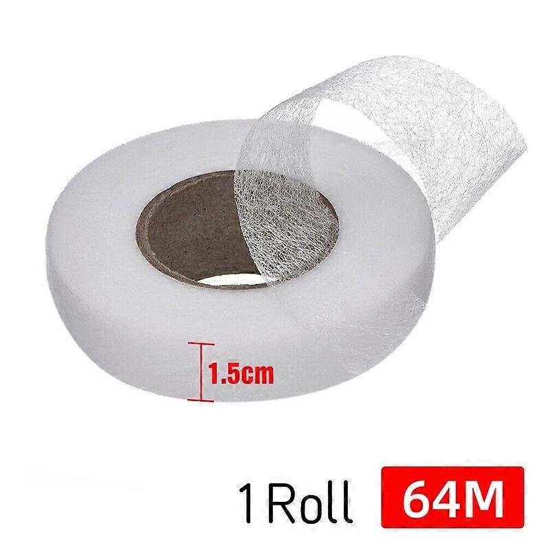 1-3Rolls 64M Fabric Fusing Tape Adhesive Hem Iron-on Tape Hemming Tape 15mm Wide
