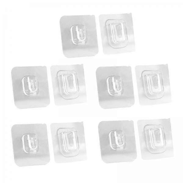 Durable Double-sided Wall Hooks Set for Home Organization