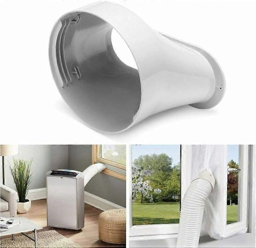 Air Conditioner Window Hose Adapter Flat Port Interface 15Cm, T-Audace Window Adapter Plate Tube Connection