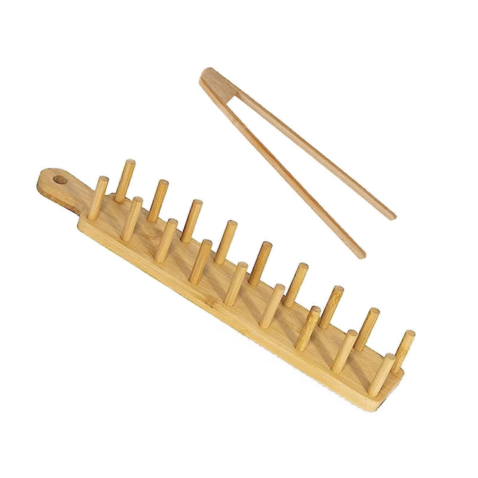 Wood Tacos Holder Rack Mexico Food Stand Tacos Tray Plate Wood Material Kitchen Tool for Restaurant Food Display