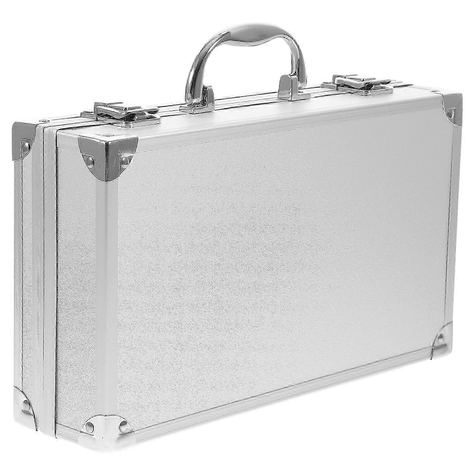Aluminum Alloy Tool Case Multi-Purpose Storage Box 30x17cm Silver