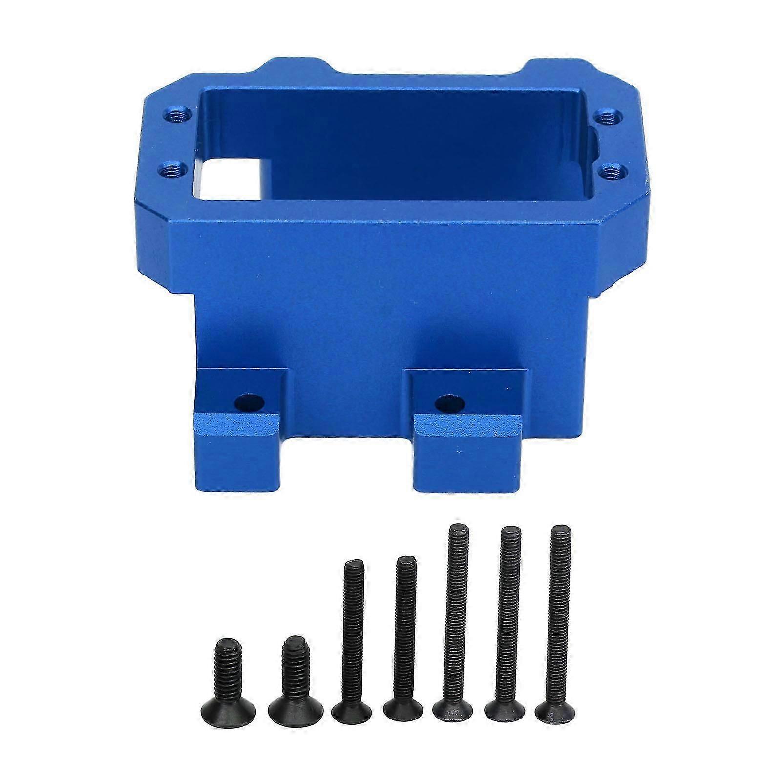 2024-RC Servo Mount Aluminum Alloy Steering Servo Bracket Set for Sledge 1/8 4WD Remote Control Vehicle Blue