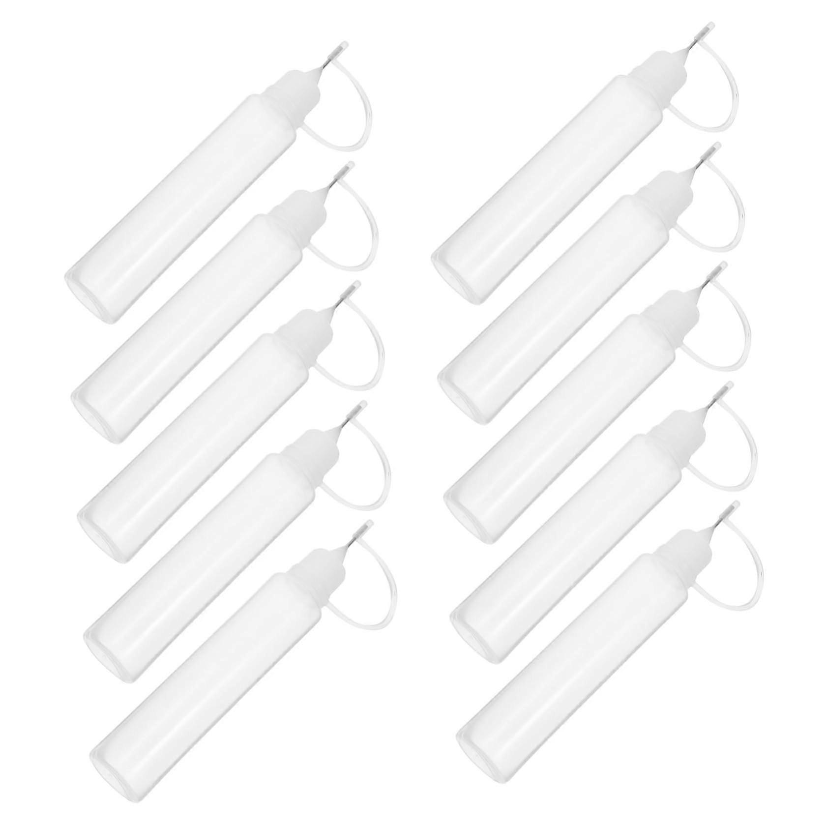 10pcs precision tip glue squeeze bottles for refillable applicator bottles for liquid storage dispensing empty squeeze bottles