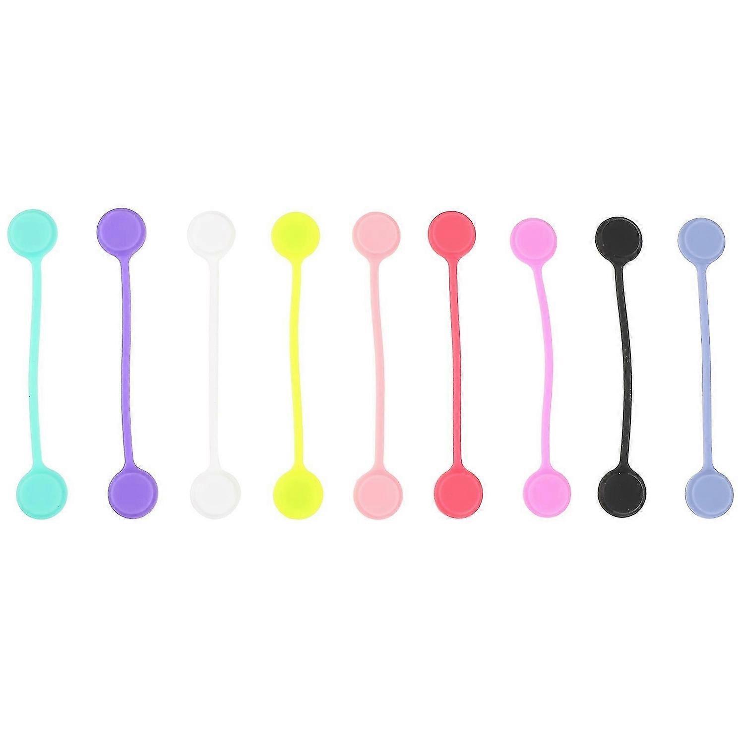 9 Pcs Desk Wire Organizer Cable Winder Reel Silicone Cord Winder Reusable Ties Magnets Cord Winder C