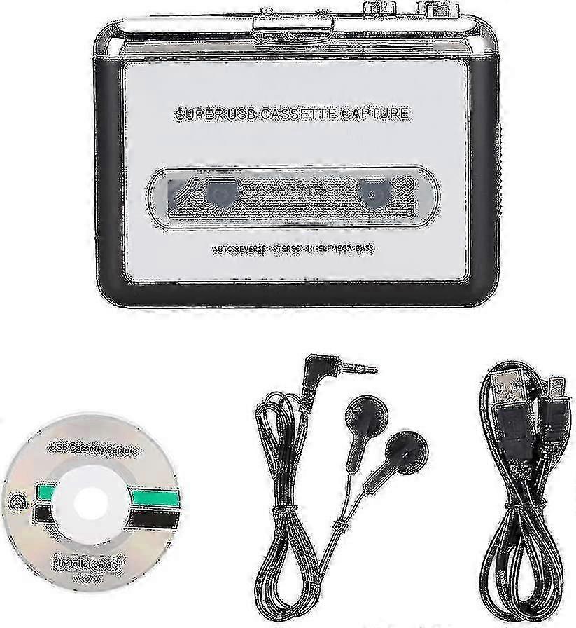 2025 New Stereo Cassette Player, Portable Walkman Style Cassette Player, Headphones Suitable for Use with Computers