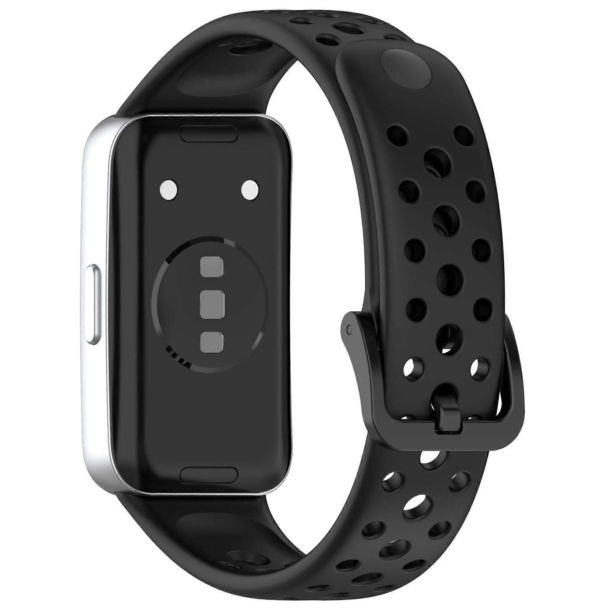 For Huawei Band 10/ 10 NFC/ 9/ 9 NFC/ 8/ 8 NFC Silicone Strap Multi Hole Design Smart Watch Band