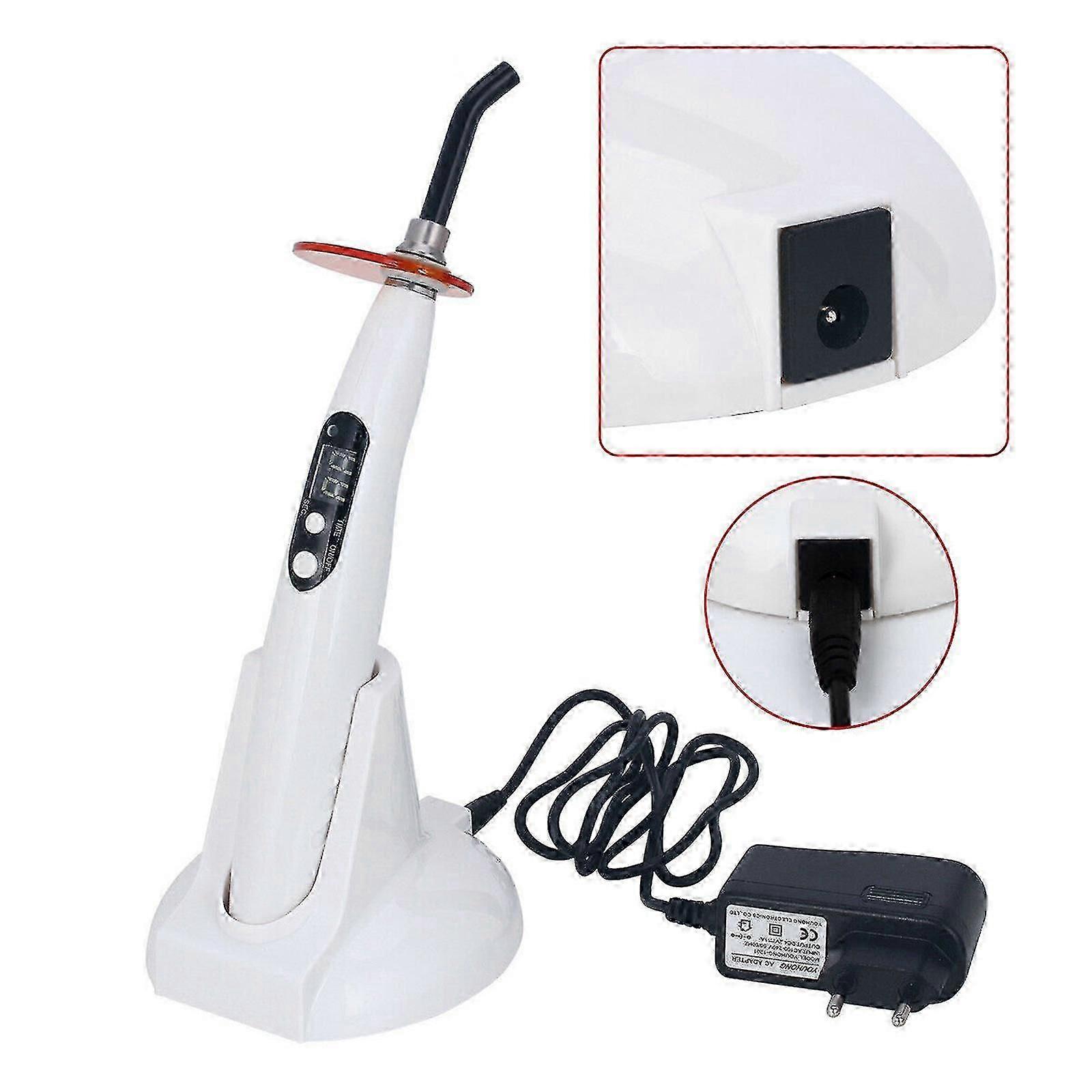 Wireless LED Dental Curing Light 1000mW 1-Second Cure Lamp for Teeth Restoration