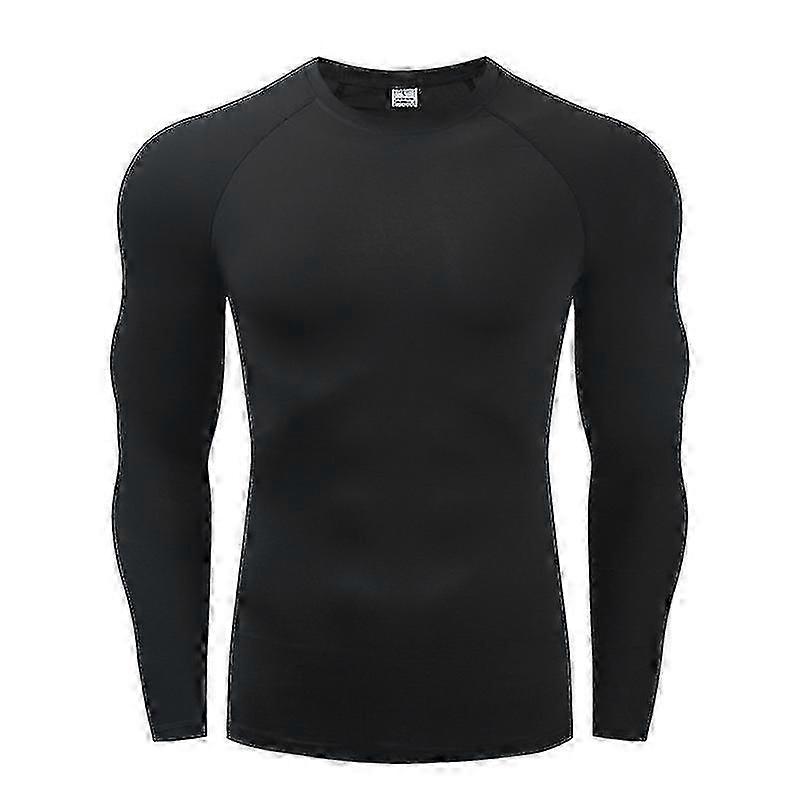 الرجال ضغط الجري تي شيرت اللياقة البدنية ضيق كم طويل الرياضة تي شيرت التدريب الركض القمصان الصالة الرياضية ملابس رياضية سريعة الجافة راشجارد