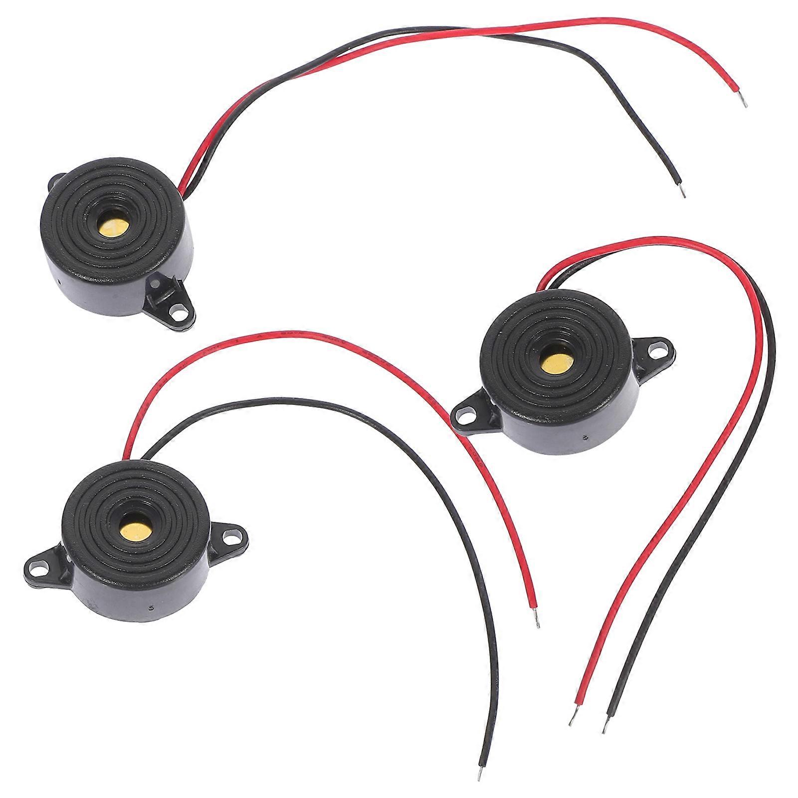 3pcs Active Piezo Speaker High Voice Pressure Continuous Sound for Home Alarms Doorbells Security Low Power Consumption