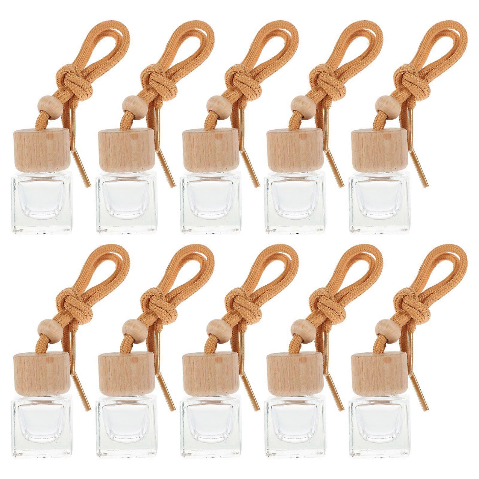 10pcs Essential Oil Diffusers for Car Air Freshener Hanging Bottles Empty Glass Bottles