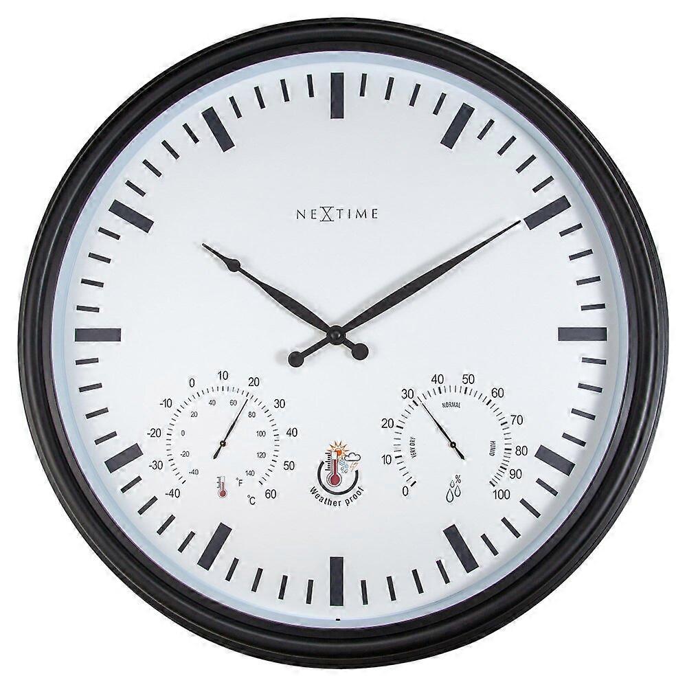 NeXtime - 4306ZW - Wall Clock - 50.5cm - black - Sunflower