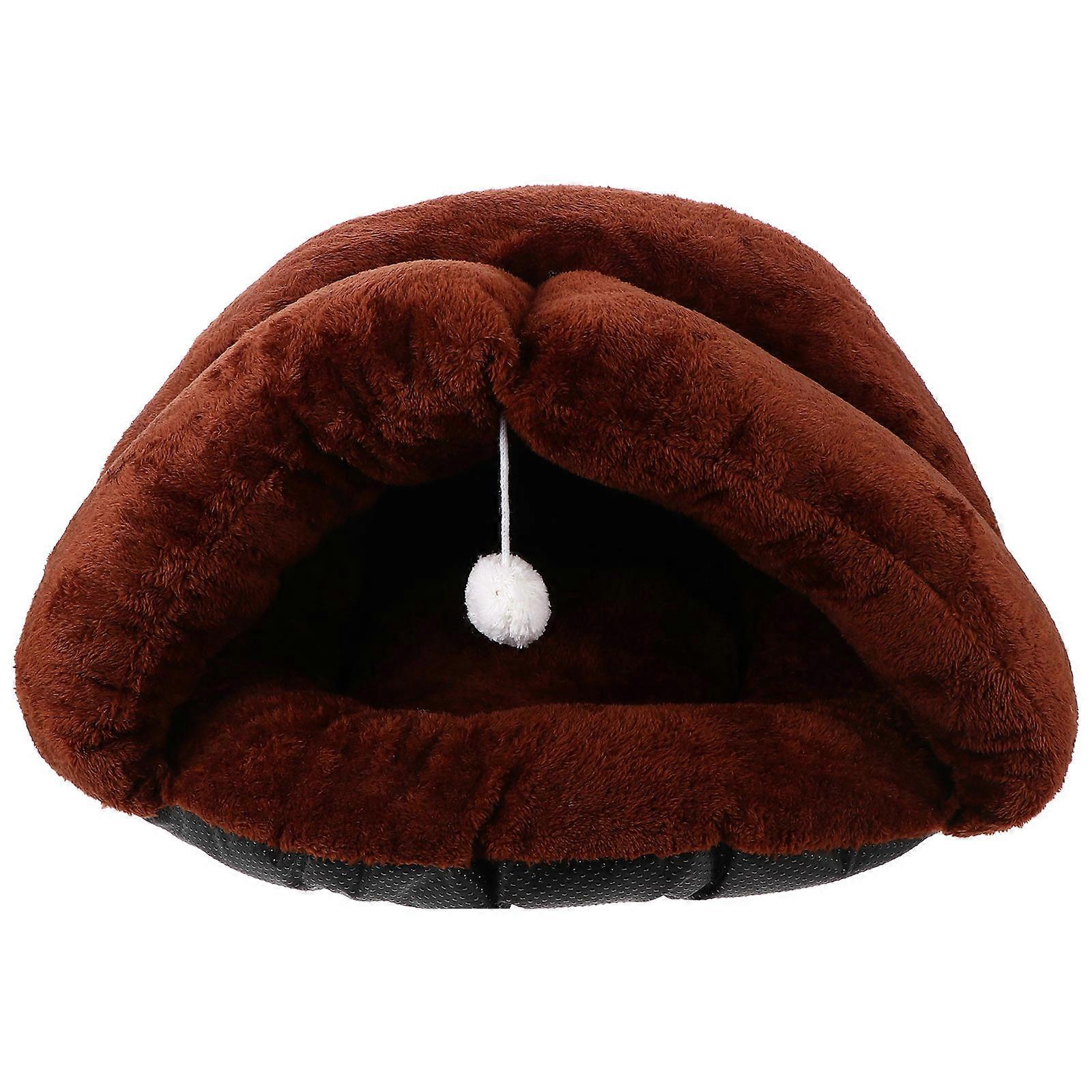 Pet Nest Bed Cat Cave Bed Small Pet Triangle Warmth Winter Use 1Set