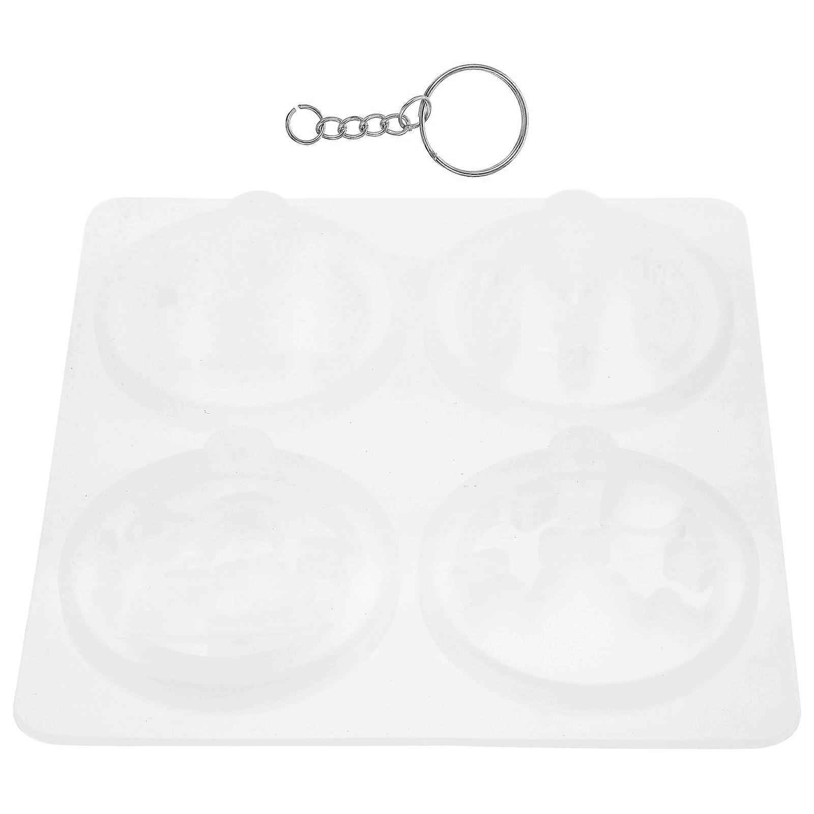 Silicone Molds Casting Molds For Resin Jewelry Round Creative Shape Design Assorted Color Non-Stick Recyclable Wear-Resistant 15.00X15.00X1.30CM 1 Set