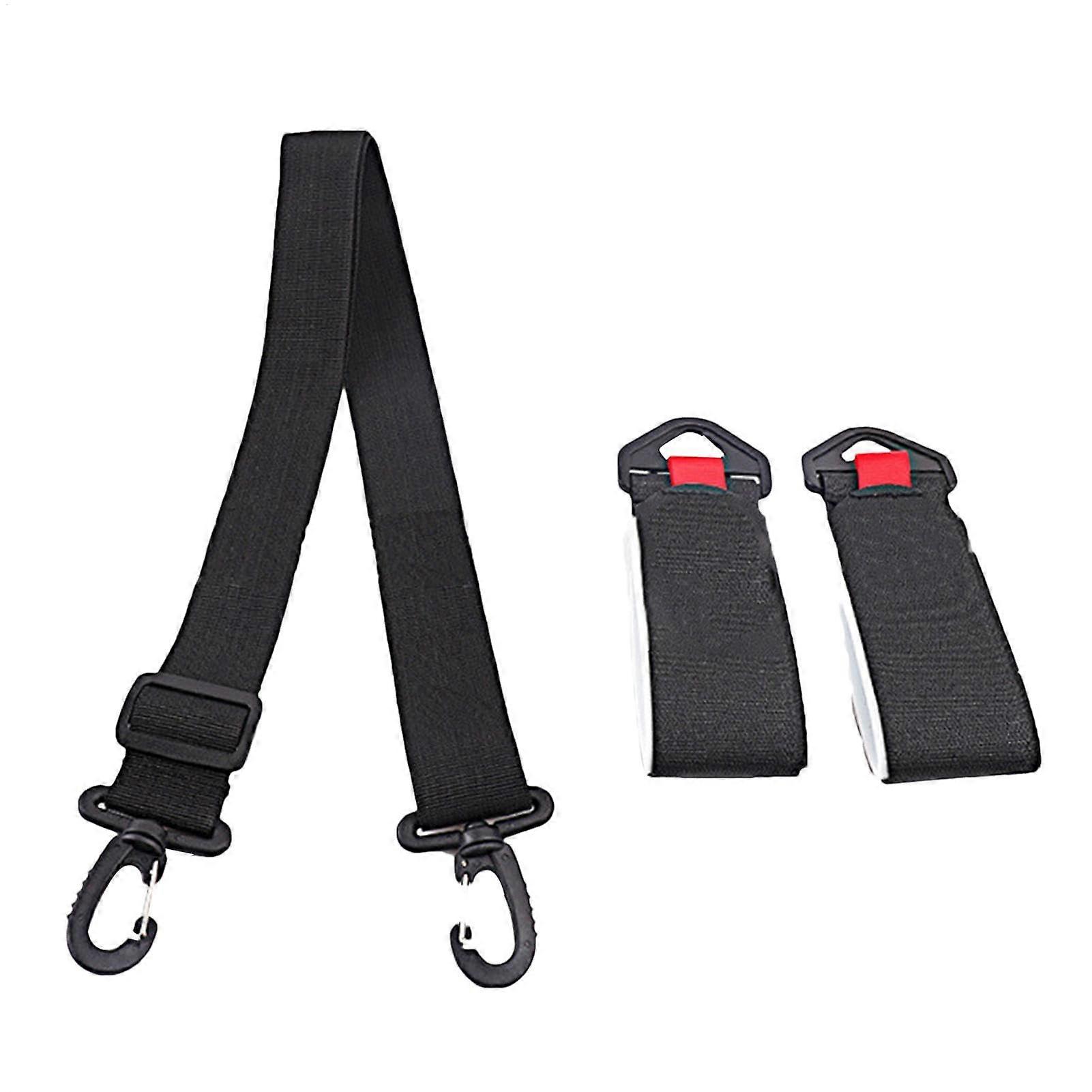 Snowboard Boot Carrier Strap | Adjustable Snowboard Boot Holder | Black Snowboard Attachment Band for Skates and Sports Gear