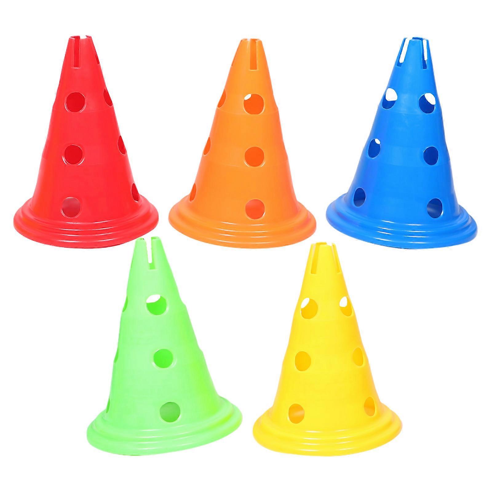 Training Cones Soccer Practice Cones Enhancement Indoor Activities 30 00X22 00X22 00Cm 5Pcs
