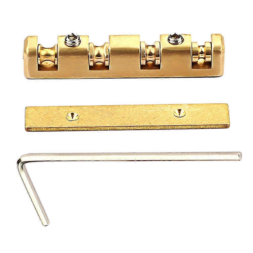 Guitar Bridge Saddle String Nut for Performance Alloy 3.80X0.60X0.60CM Improve Tone Quality 1 Set