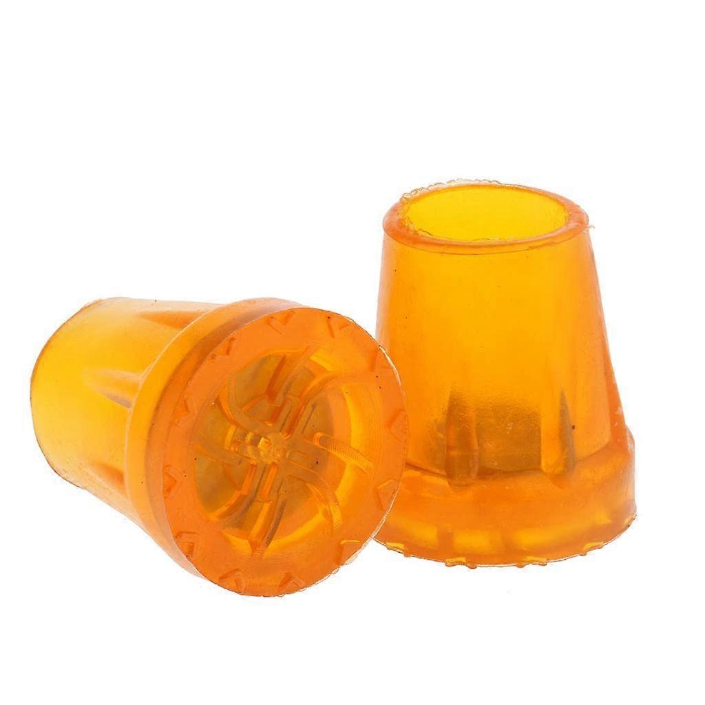Set of 2 Crutch Capsules, NonSlip Rubber Buffer, Walking Aid Foot for Crutches 28 mm