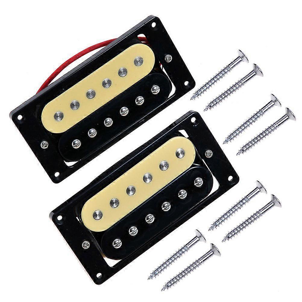 Electric Guitar Pickups Double Coil Zebra Faced For Recording Metal Guitar Crowds 1Pair